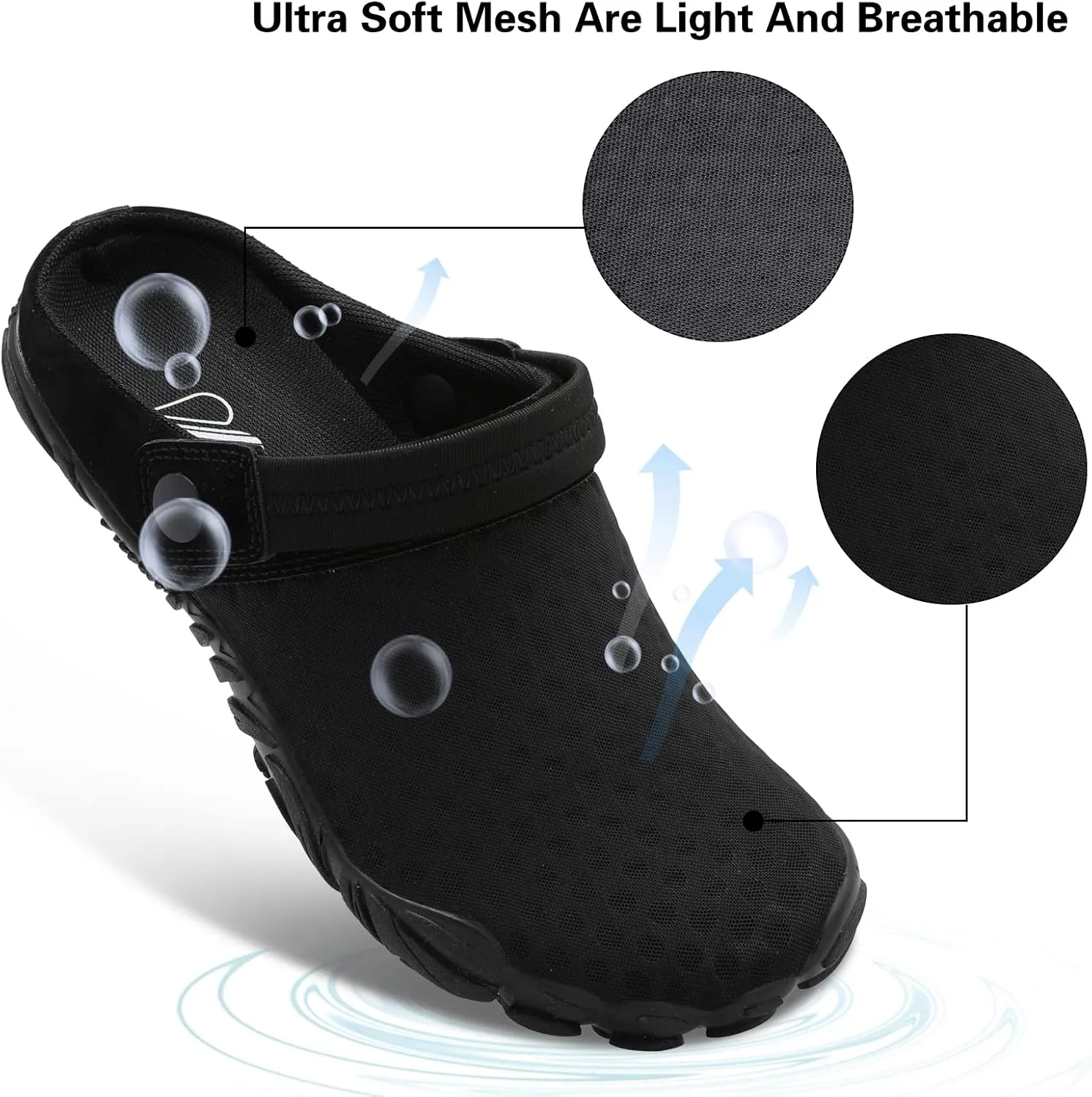 Besroad Outdoor Hiking Slip on Sandals Sports Water Shoes Fashion Sneakers Slippers Classic Clogs for Women Men