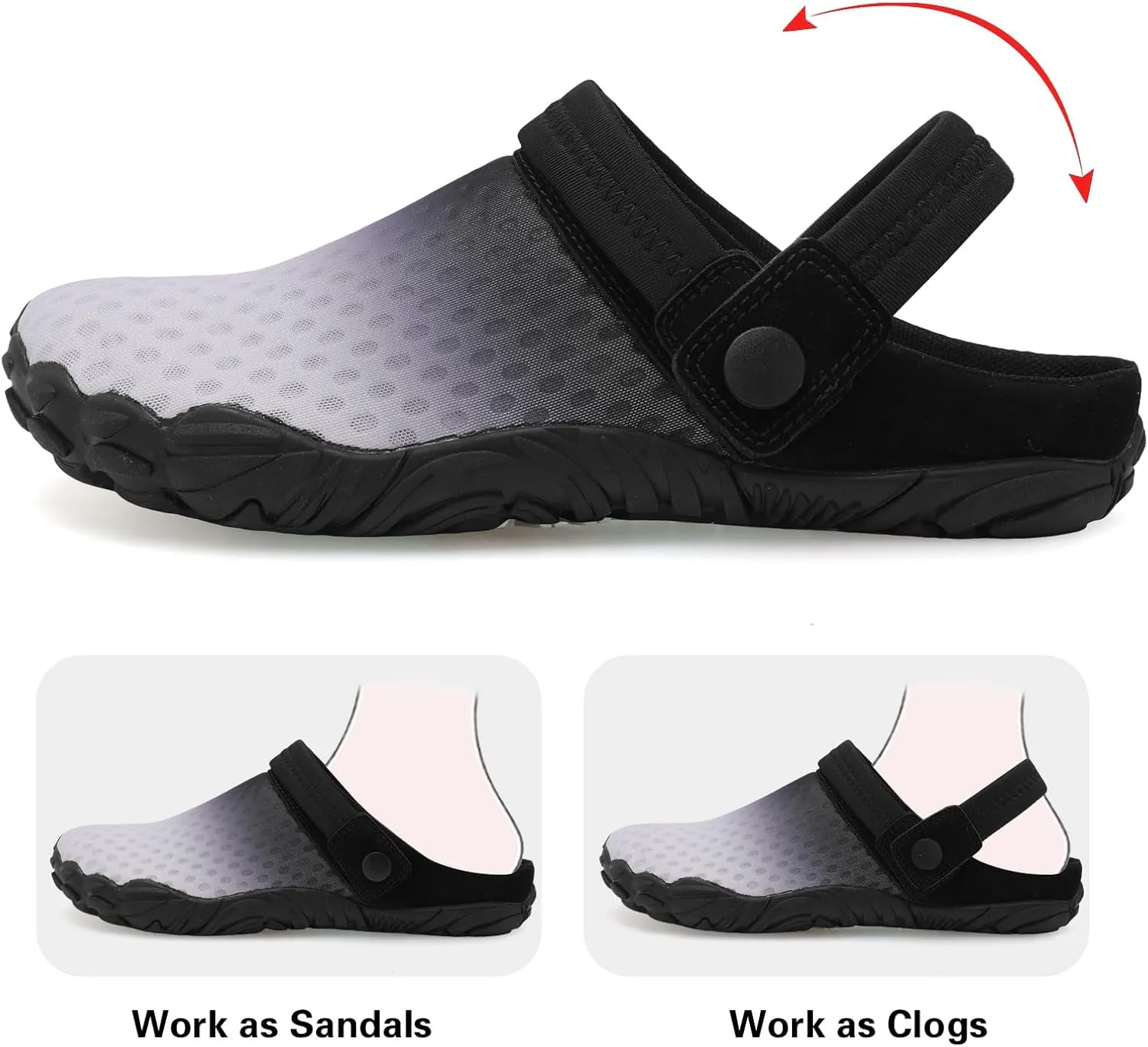Besroad Outdoor Hiking Slip on Sandals Sports Water Shoes Fashion Sneakers Slippers Classic Clogs for Women Men