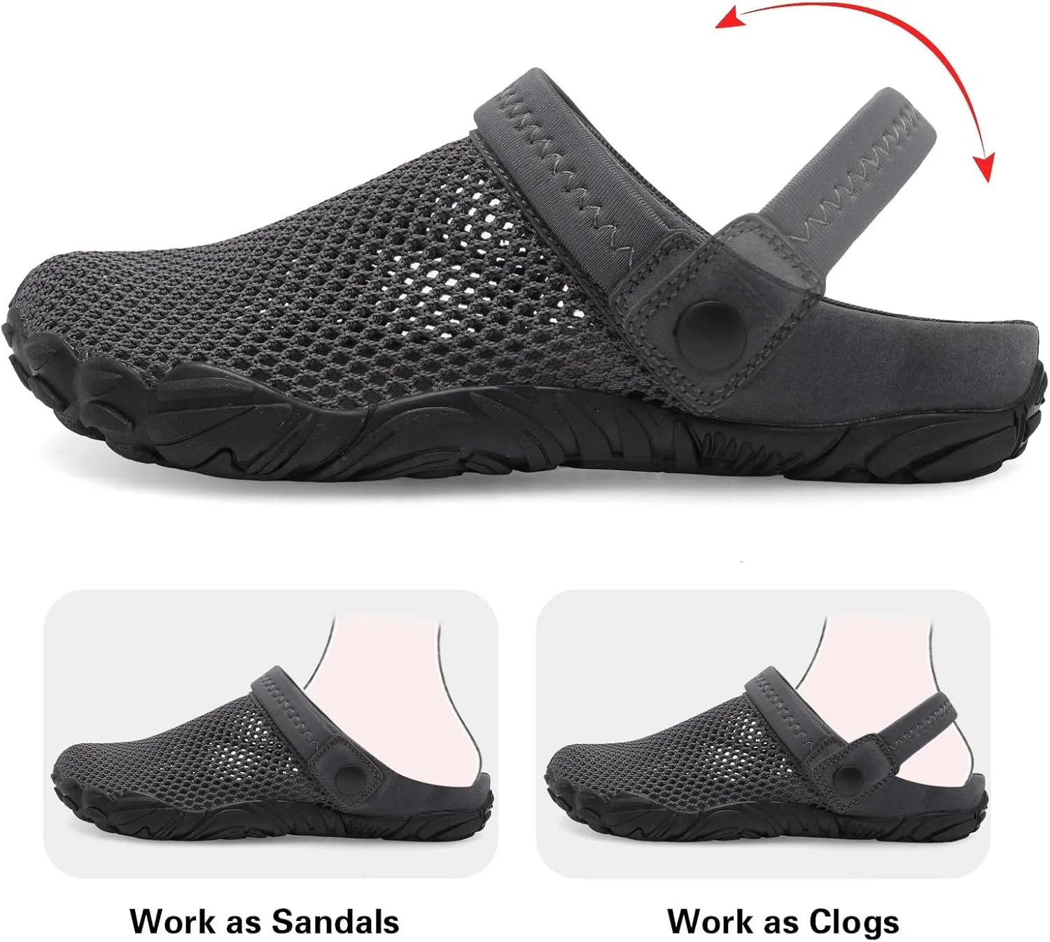 Besroad Outdoor Hiking Slip on Sandals Sports Water Shoes Fashion Sneakers Slippers Classic Clogs for Women Men