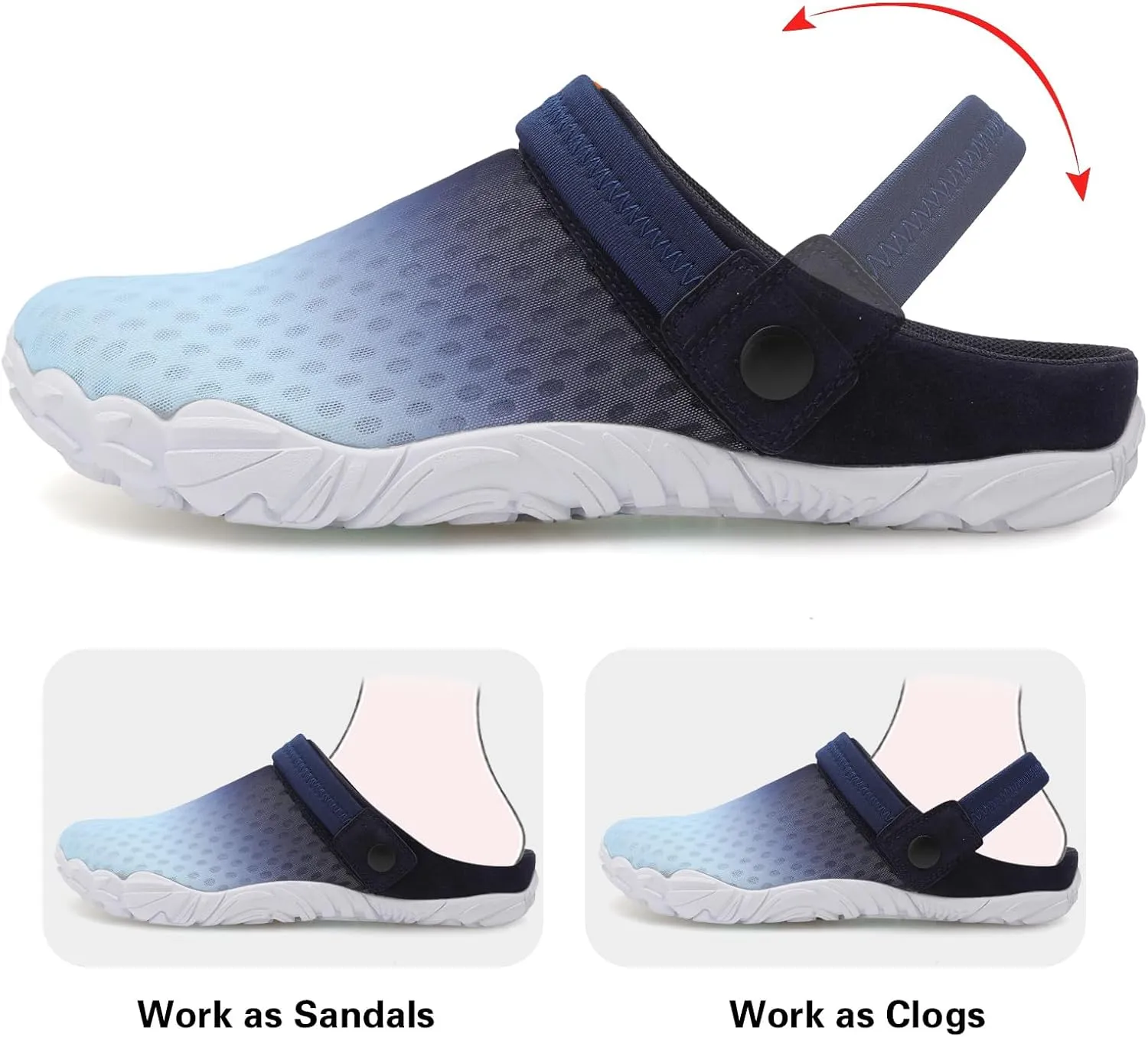 Besroad Outdoor Hiking Slip on Sandals Sports Water Shoes Fashion Sneakers Slippers Classic Clogs for Women Men
