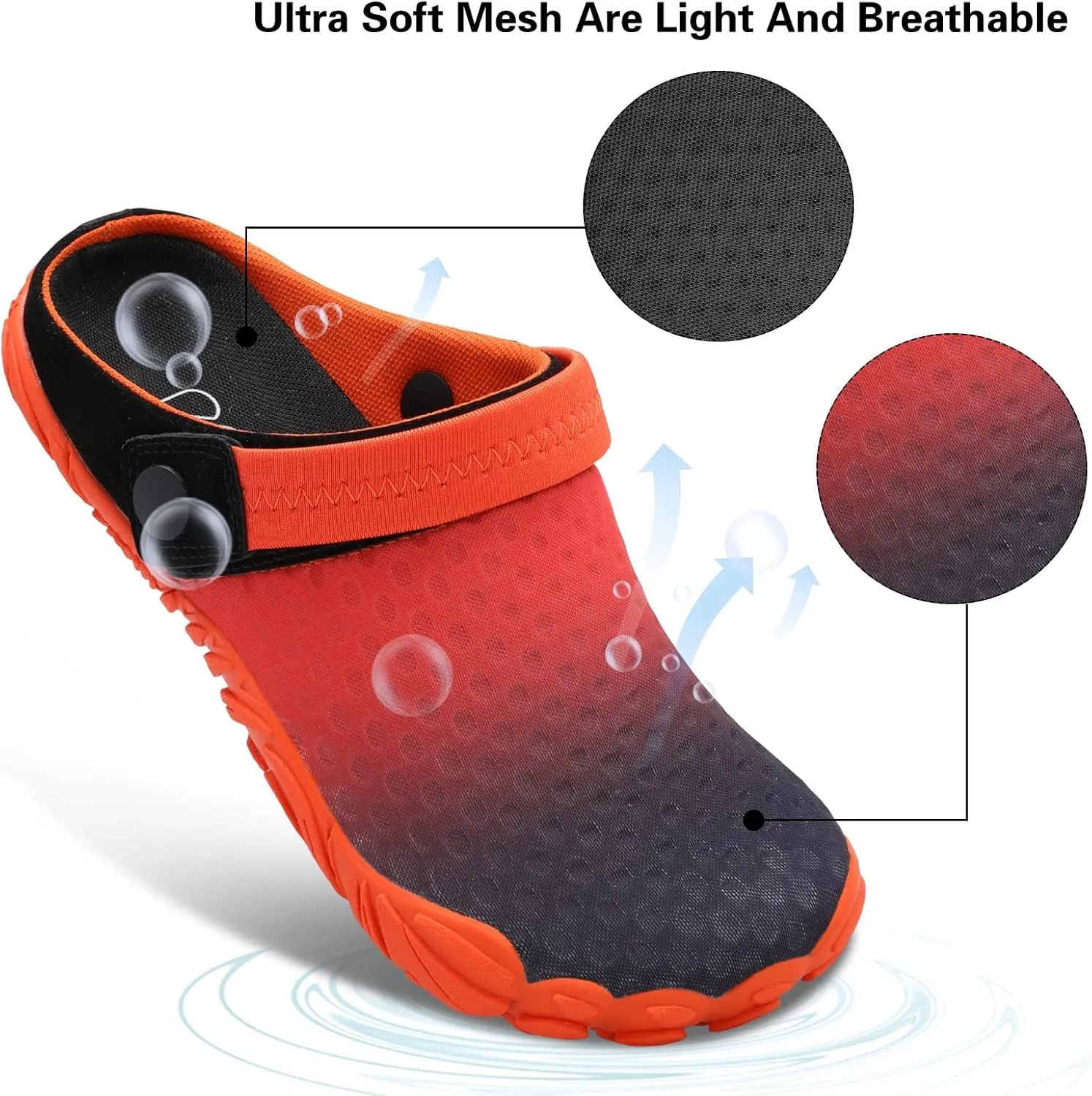 Besroad Outdoor Hiking Slip on Sandals Sports Water Shoes Fashion Sneakers Slippers Classic Clogs for Women Men