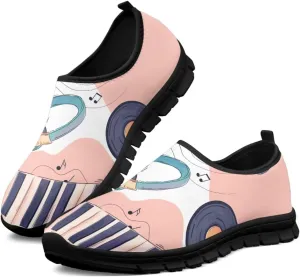 Binienty Women's Casual Loafers Trendy Running Shoes Lightweight Athletic Tennis Training Shoes Non-Slip