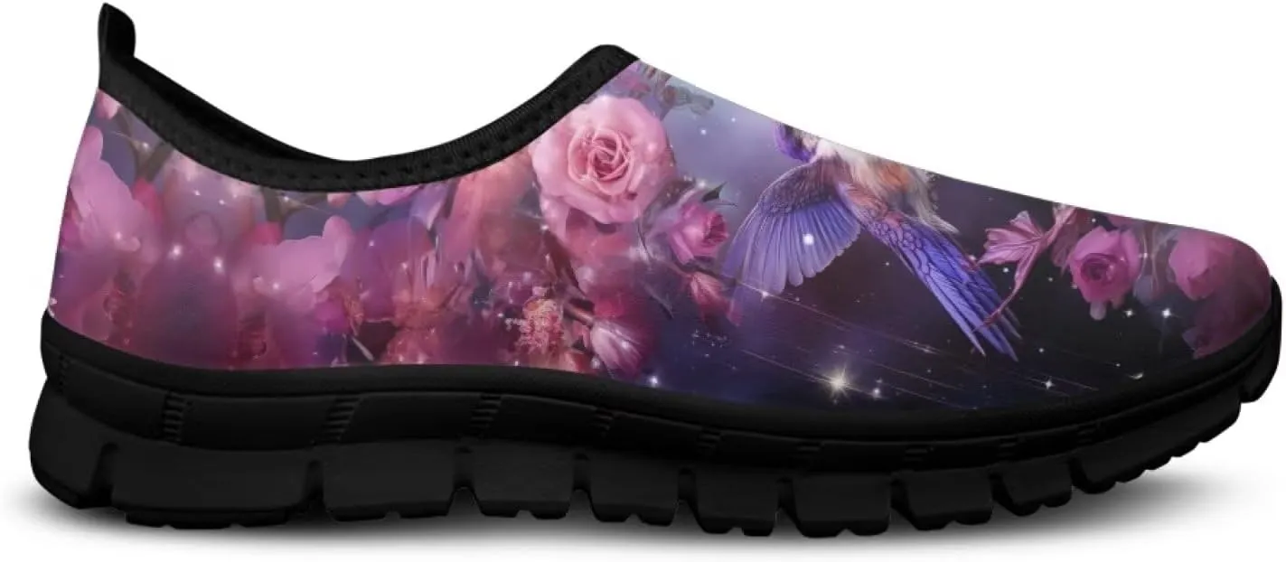 Binienty Women's Causal Walking Shoes Non Slip Loafers Flats Breathable Mesh Slip on Sneakers Athletic Shoe