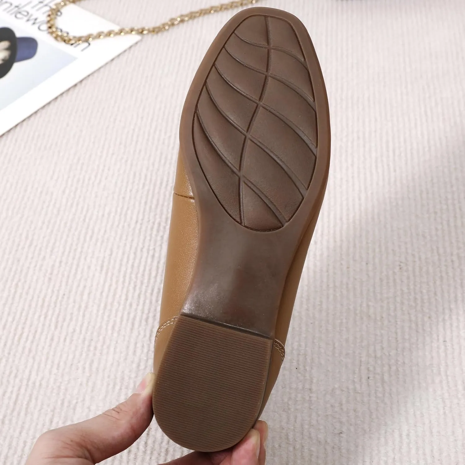 Black Women's Loafers & Slip-ons Flats Penny Round Toe Non-Slip Classic Business Casual Comfortable Dressy Office Work Slip On Shoes