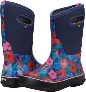 Bogs Kids Classic Flower Stripes Winter Snow Boot