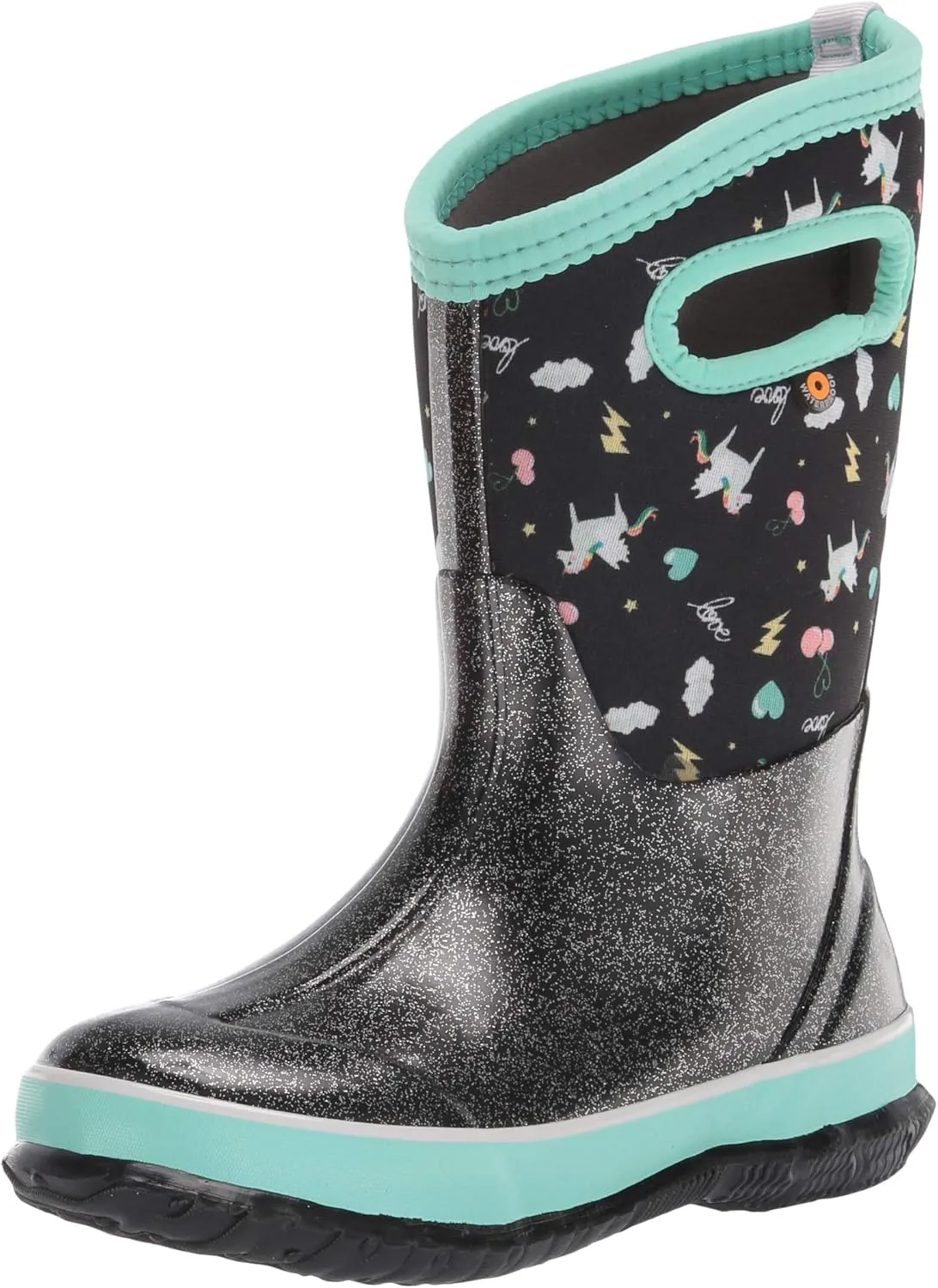 Bogs Kids Classic Flower Stripes Winter Snow Boot