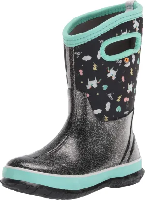 Bogs Kids Classic Flower Stripes Winter Snow Boot