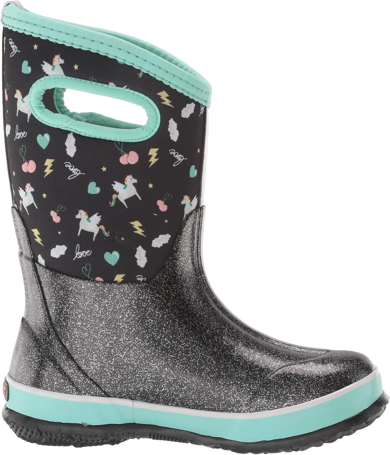 Bogs Kids Classic Flower Stripes Winter Snow Boot