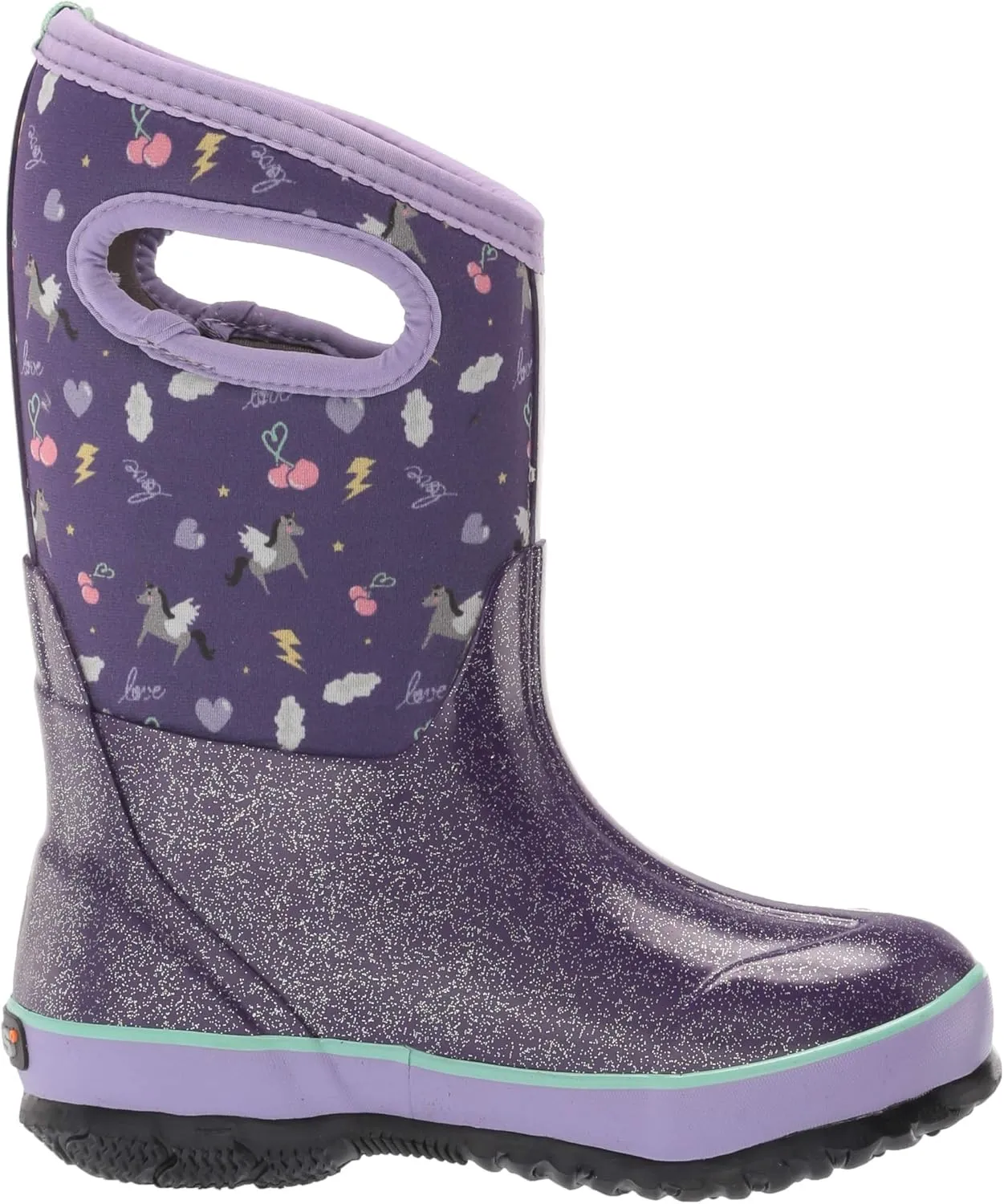 Bogs Kids Classic Flower Stripes Winter Snow Boot