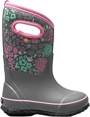 Bogs Kids Classic Flower Stripes Winter Snow Boot