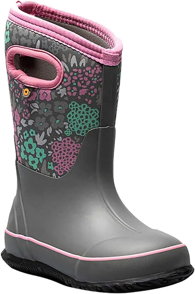 Bogs Kids Classic Flower Stripes Winter Snow Boot