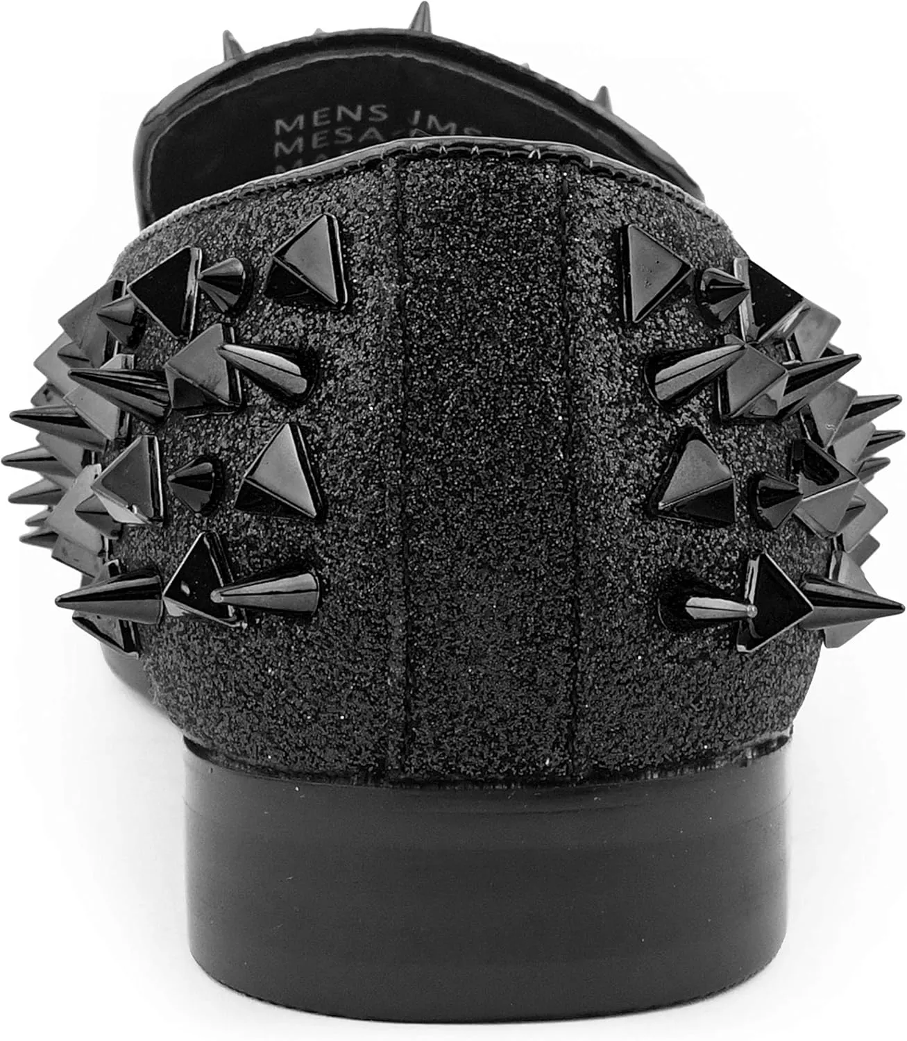 Bolano x Amali Mesa - Men's Designer Shoes, Comfortable Men's Slippers - Fashion Shoes - Shiny and Metallic Smoking Slippers with Matching Spikes
