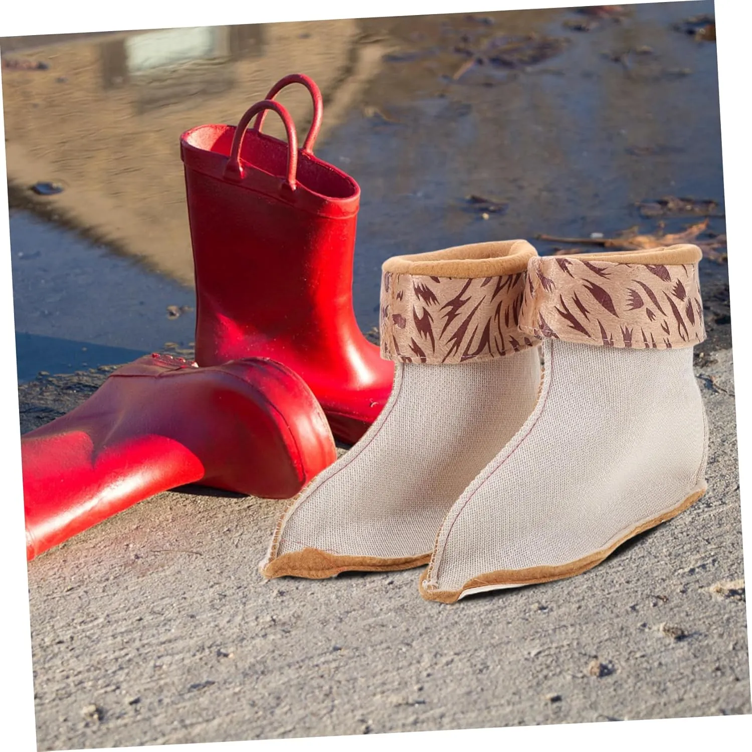 Boot Liner for Women Boot Socks Warm Fleece Socks for Rain Boots Thermal Lining Winter Shoes Liner for