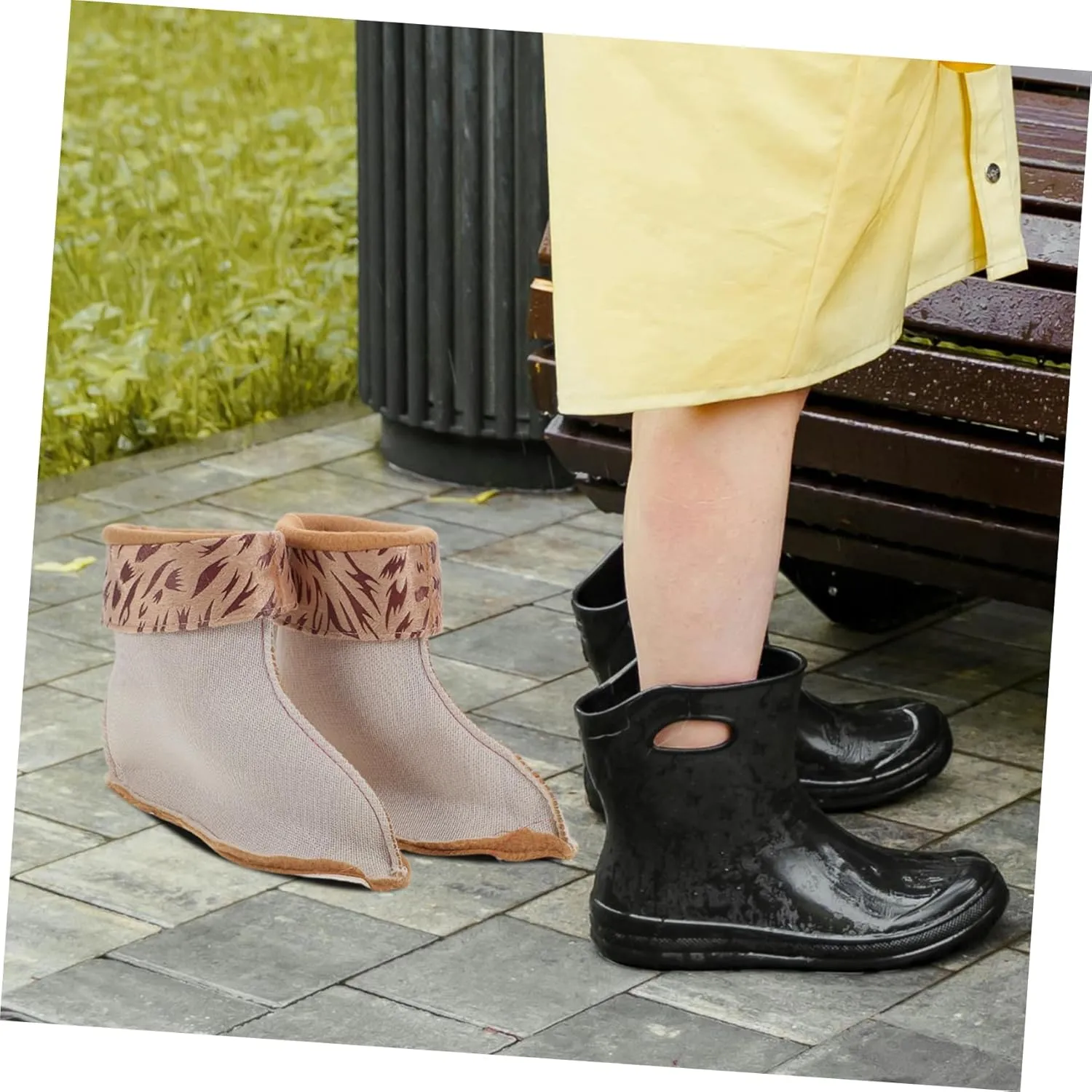 Boot Liner for Women Boot Socks Warm Fleece Socks for Rain Boots Thermal Lining Winter Shoes Liner for