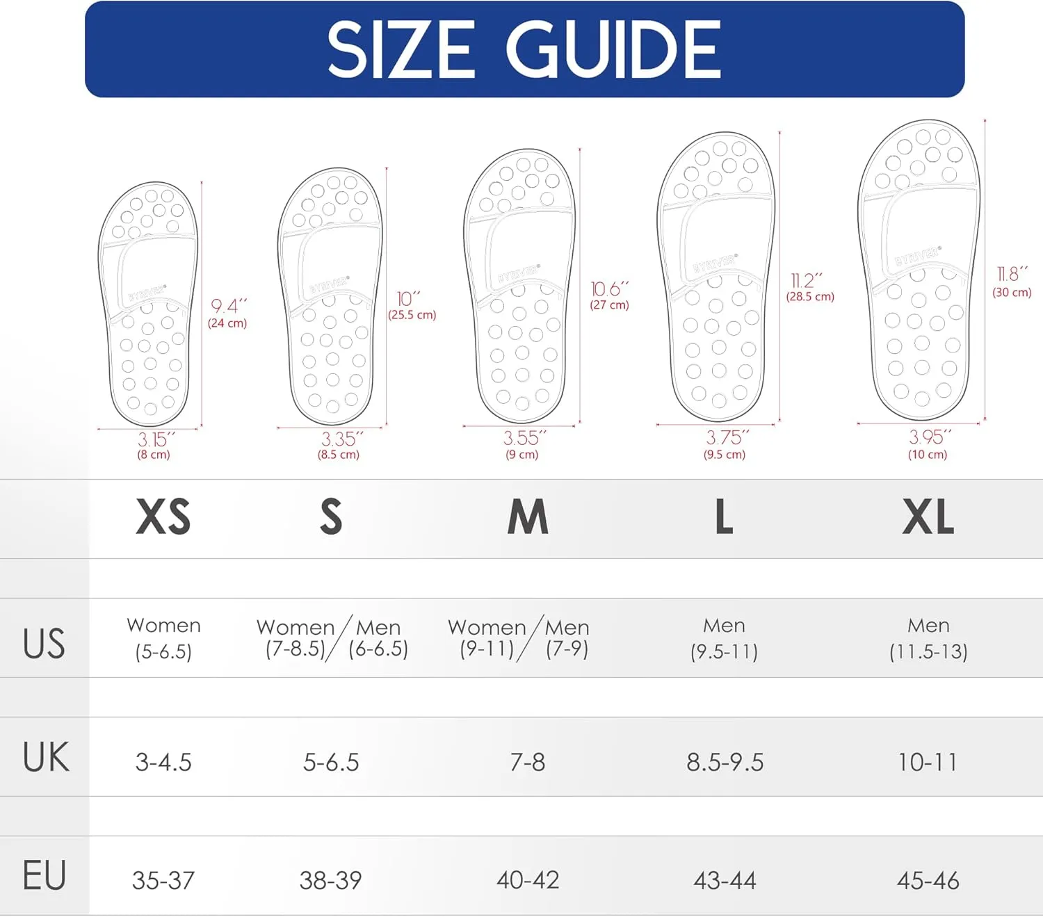 BYRIVER Acupressure Foot Massage Slippers Shoes Sandals, Reflexology Massager Tools, Relieve Back Tension Pressure Arthritis Pain, Present Gifts for Dad Mom(05L)