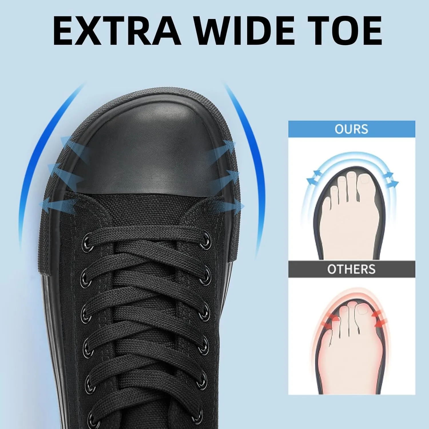 Canvas Shoes for Women Classic Fashion Sneakers Lace Up Low Top Canvas Casual Sneakers Lightweight Breathable Comfort Wide Toe Shoes