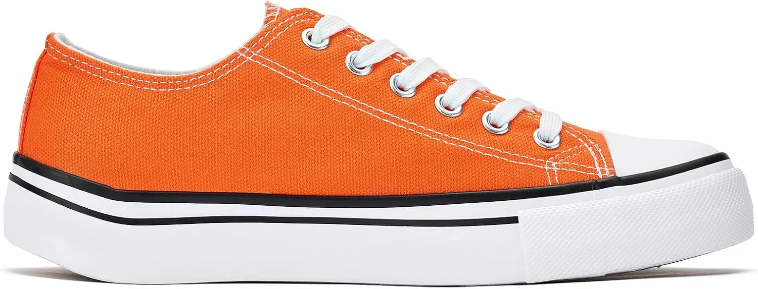 Canvas Shoes for Women Classic Fashion Sneakers Lace Up Low Top Canvas Casual Sneakers Lightweight Breathable Comfort Wide Toe Shoes