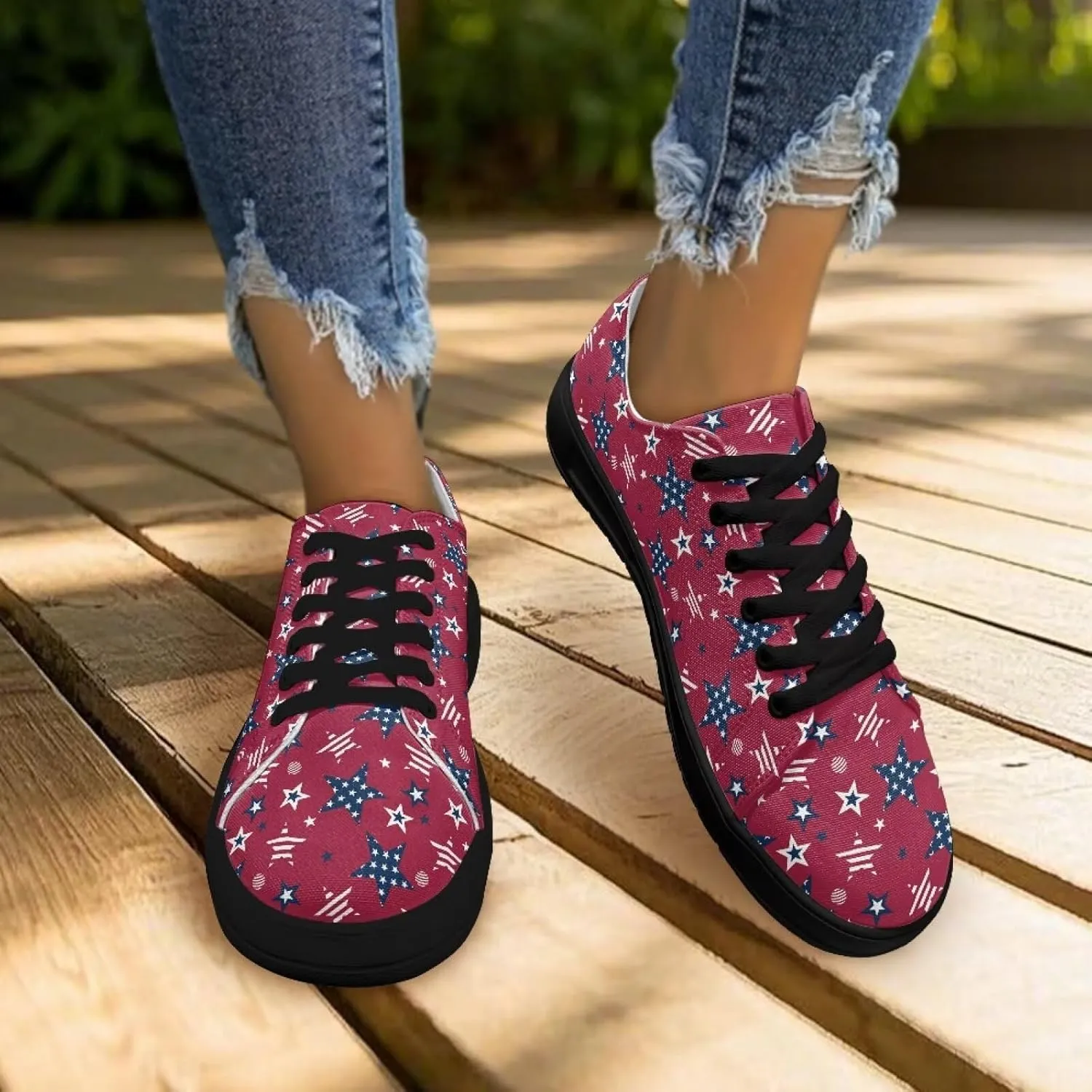 Canvas Shoes for Women Classic Fashion Sneakers Lace Up Low Top Casual Lightweight Breathable Sneakers Wide Toe Shoes