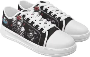 Canvas Shoes for Women Classic Mesh Breathable Lightweight Non-Slip Sneakers Slip On Tennis Walking Shoes US 5.5-13.5