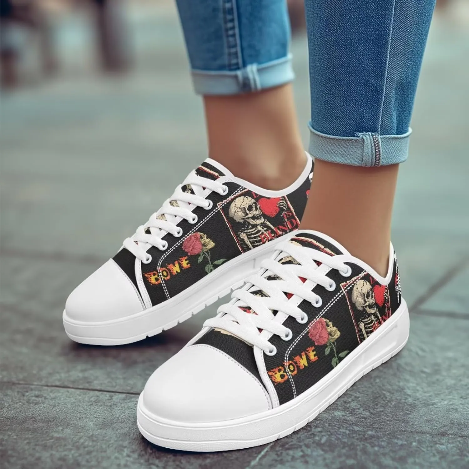 Canvas Shoes for Women Classic Mesh Breathable Lightweight Non-Slip Sneakers Slip On Tennis Walking Shoes US 5.5-13.5