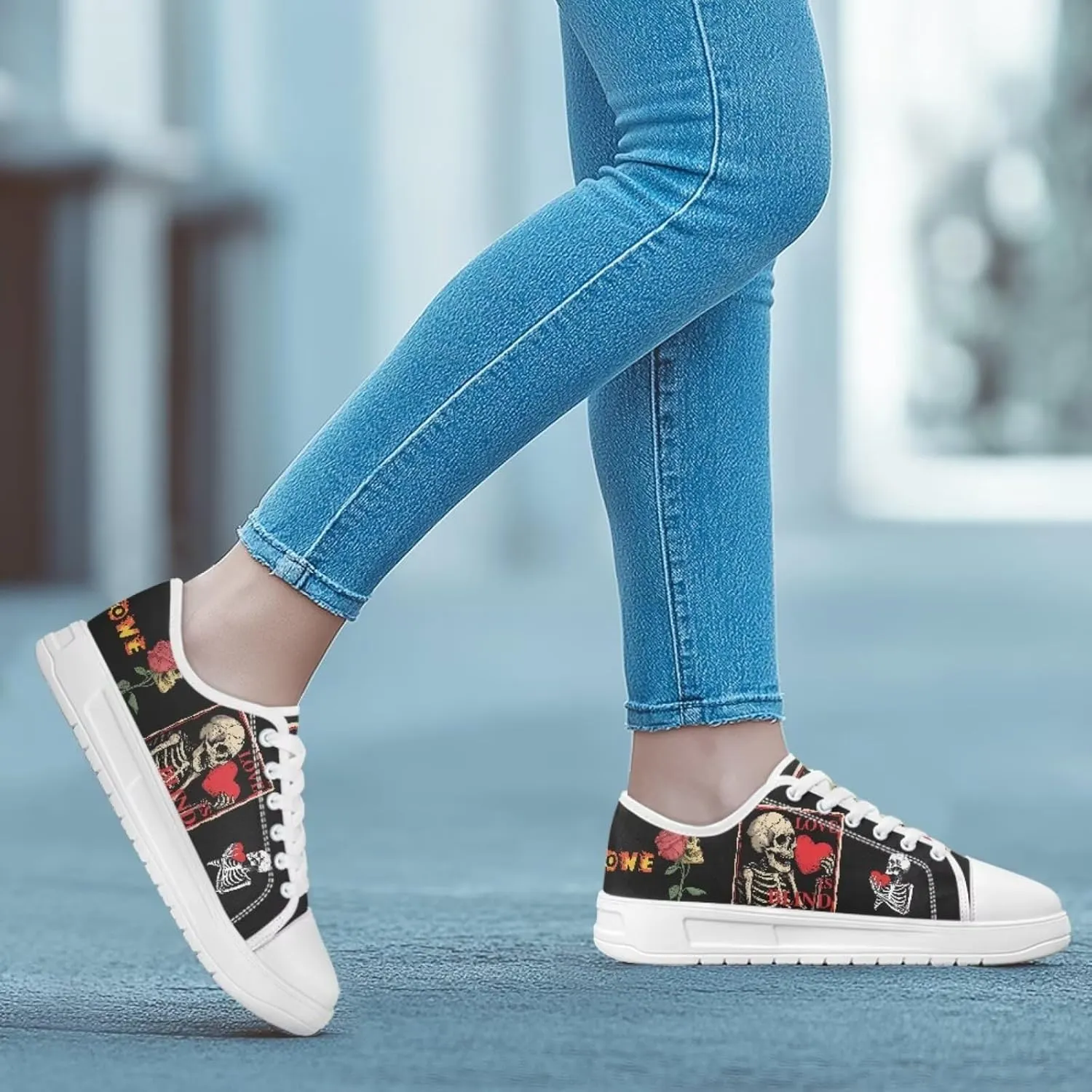 Canvas Shoes for Women Classic Mesh Breathable Lightweight Non-Slip Sneakers Slip On Tennis Walking Shoes US 5.5-13.5