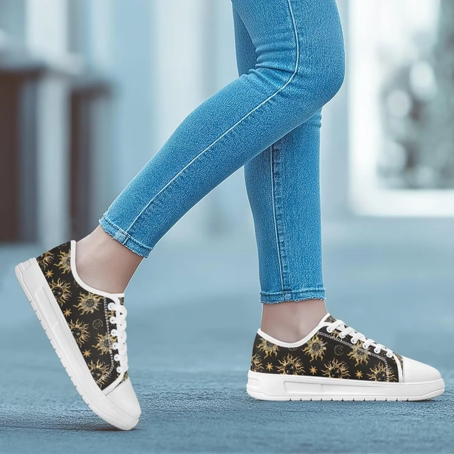 Canvas Shoes for Women Low Top Lace Up Tennis Shoes Girls Fashion Comfortable Sneakers Classic Casual Sneakers