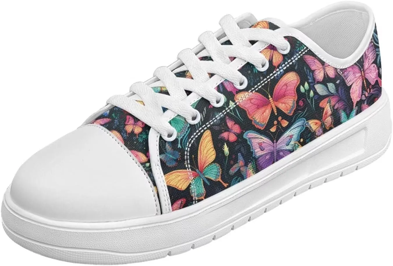 Canvas Shoes for Women Low Top Sneakers Girls Fashion Shoes Classic Comfortable Tennis Lace up Canvas Sneakers