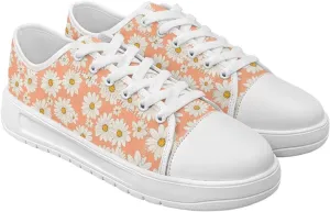 Canvas Shoes for Women Low Top Sneakers Girls Fashion Shoes Classic Comfortable Tennis Lace up Canvas Sneakers