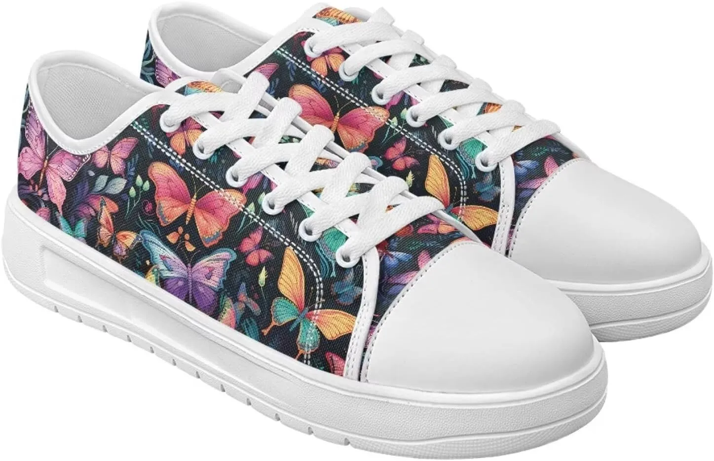 Canvas Shoes for Women Low Top Sneakers Girls Fashion Shoes Classic Comfortable Tennis Lace up Canvas Sneakers