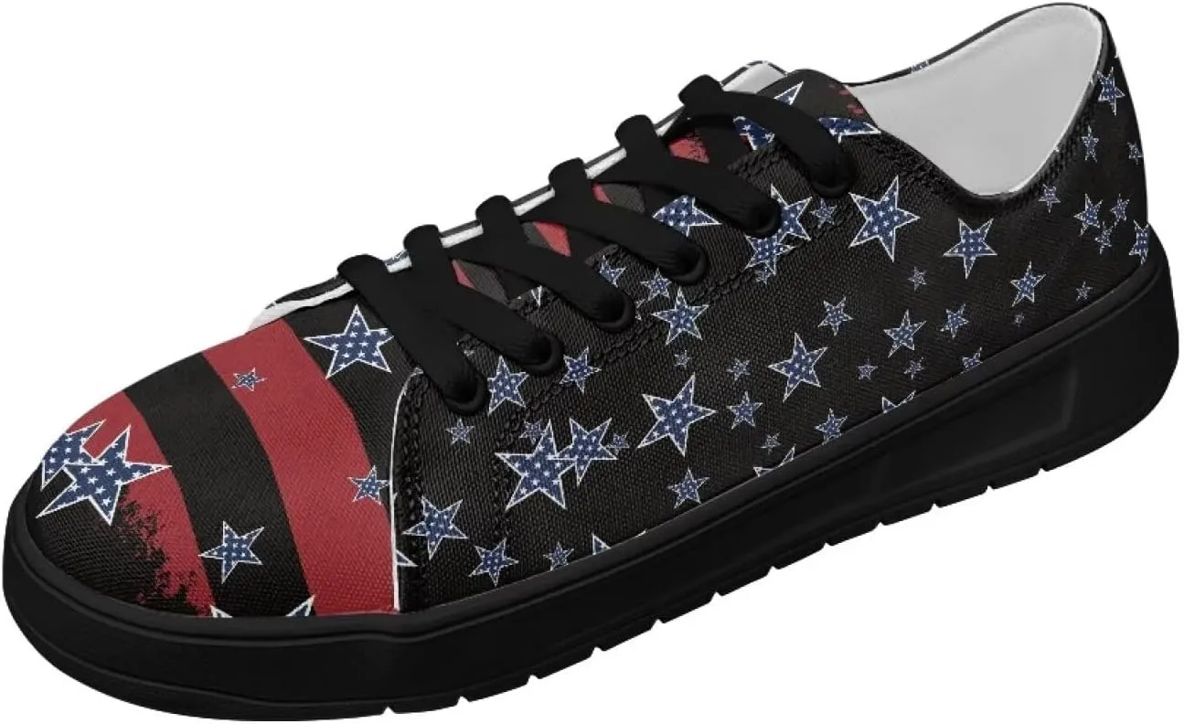 Canvas Shoes Lace-Up Low Top Sneakers Womens Fashion Casual Shoes Walking Comfortable Platform Canvas Sneakers