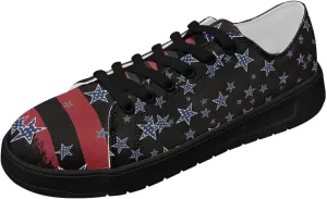 Canvas Shoes Lace-Up Low Top Sneakers Womens Fashion Casual Shoes Walking Comfortable Platform Canvas Sneakers