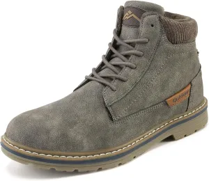 CC-Los Men's Winter Snow Boots with Sherpa Fleece Lining Waterproof Slip-Resistant Insulated Size 7.5-12.5