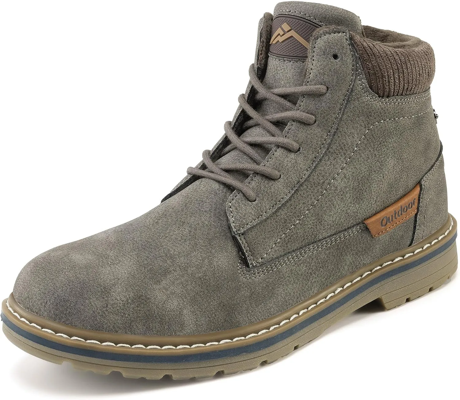 CC-Los Men's Winter Snow Boots with Sherpa Fleece Lining Waterproof Slip-Resistant Insulated Size 7.5-12.5