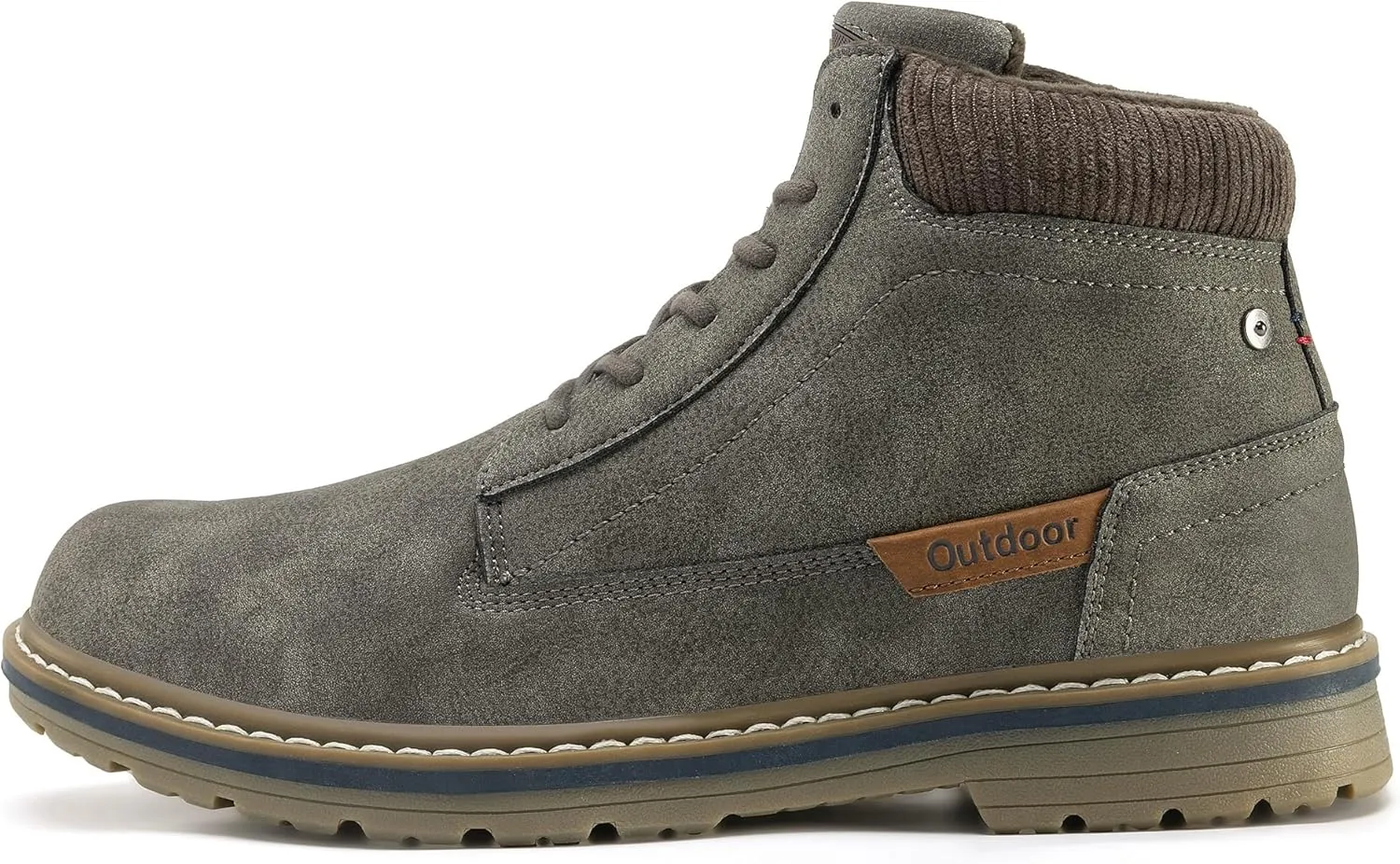 CC-Los Men's Winter Snow Boots with Sherpa Fleece Lining Waterproof Slip-Resistant Insulated Size 7.5-12.5