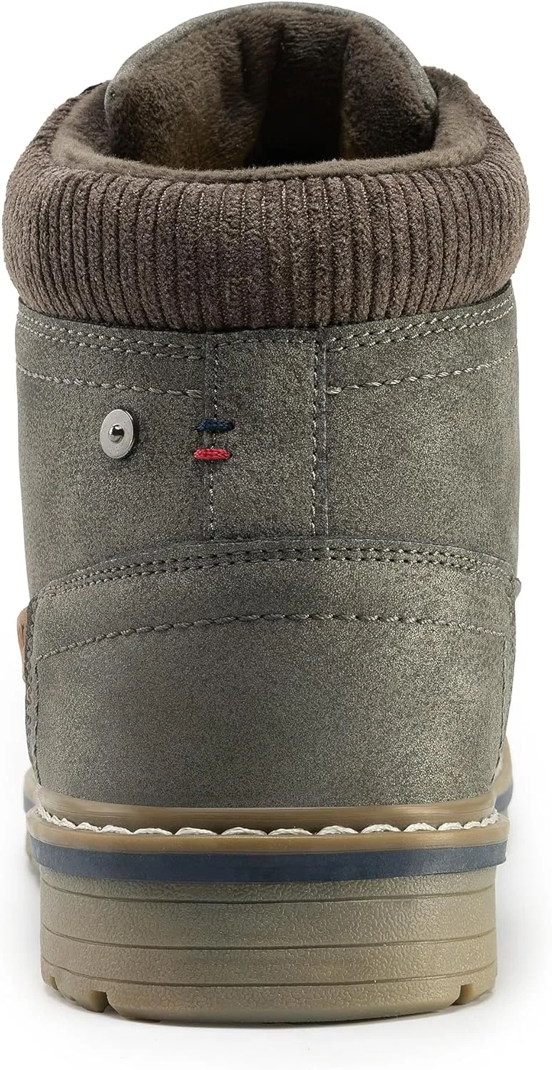 CC-Los Men's Winter Snow Boots with Sherpa Fleece Lining Waterproof Slip-Resistant Insulated Size 7.5-12.5