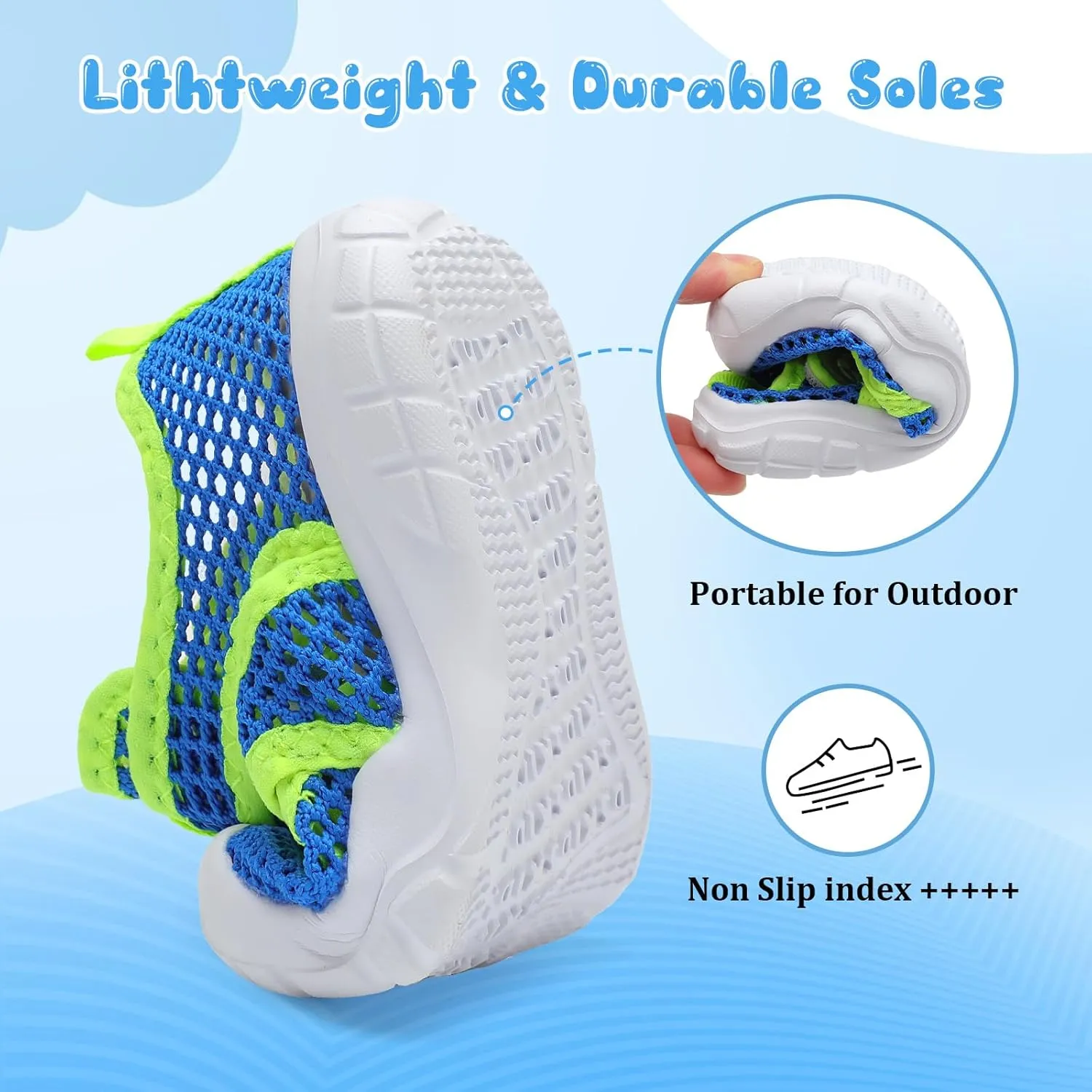 Centipede Demon Toddler Sandals for Boys Girls Qucik Dry Kids Water Sandals Outdoor Breathable Aqua Shoes Lightweight Summer Barefoot Shoes for Swim Pool Beach