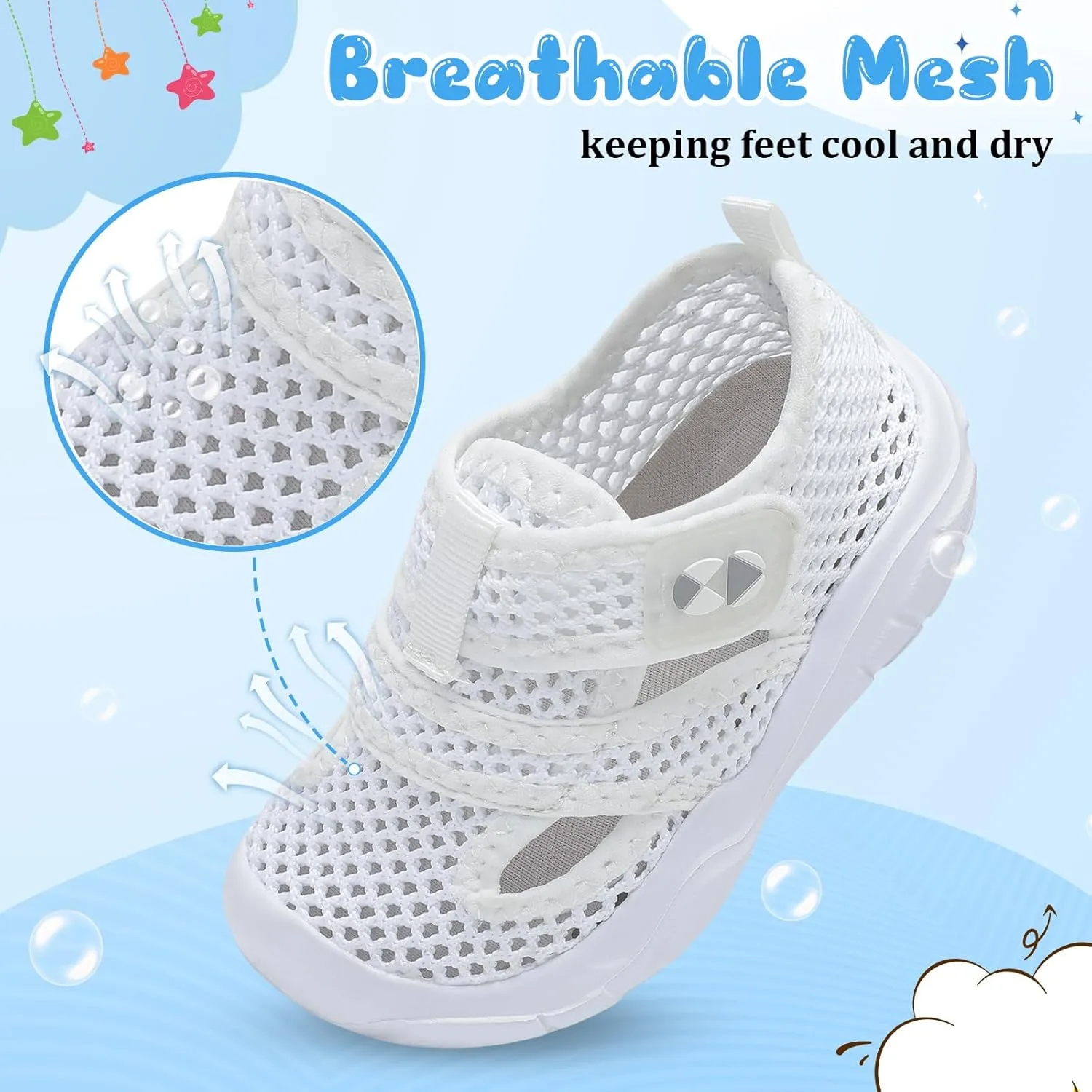 Centipede Demon Toddler Sandals for Boys Girls Qucik Dry Kids Water Sandals Outdoor Breathable Aqua Shoes Lightweight Summer Barefoot Shoes for Swim Pool Beach