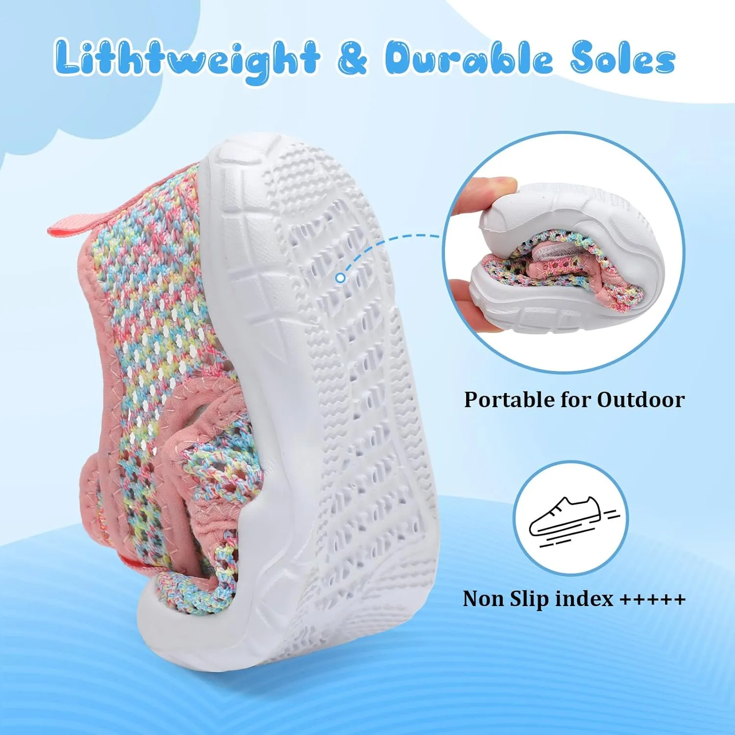 Centipede Demon Toddler Sandals for Boys Girls Qucik Dry Kids Water Sandals Outdoor Breathable Aqua Shoes Lightweight Summer Barefoot Shoes for Swim Pool Beach