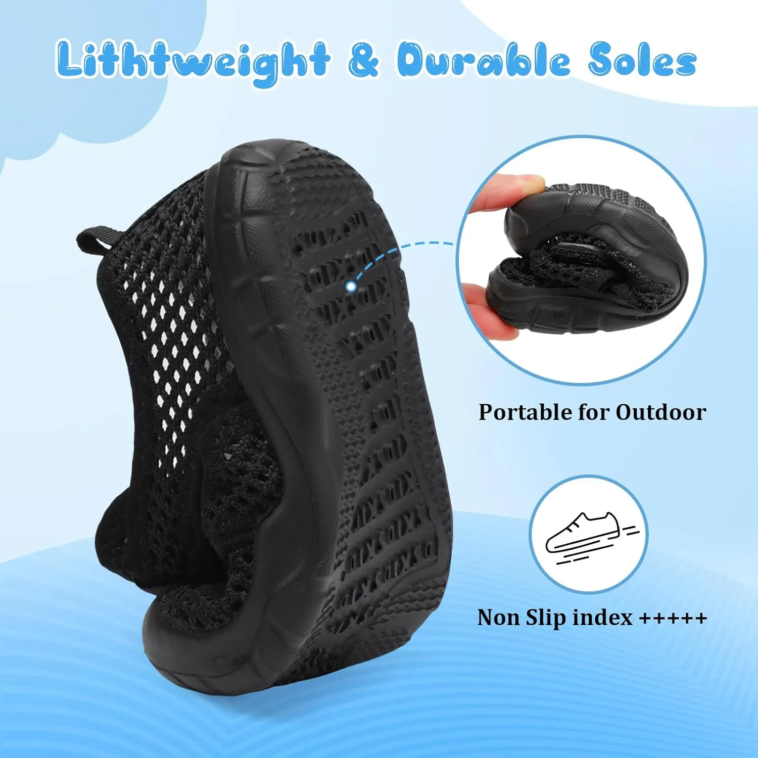 Centipede Demon Toddler Sandals for Boys Girls Qucik Dry Kids Water Sandals Outdoor Breathable Aqua Shoes Lightweight Summer Barefoot Shoes for Swim Pool Beach