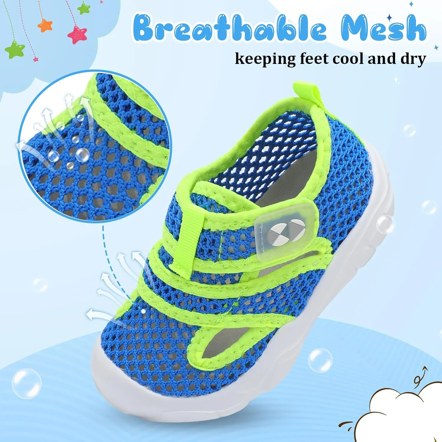 Centipede Demon Toddler Sandals for Boys Girls Qucik Dry Kids Water Sandals Outdoor Breathable Aqua Shoes Lightweight Summer Barefoot Shoes for Swim Pool Beach