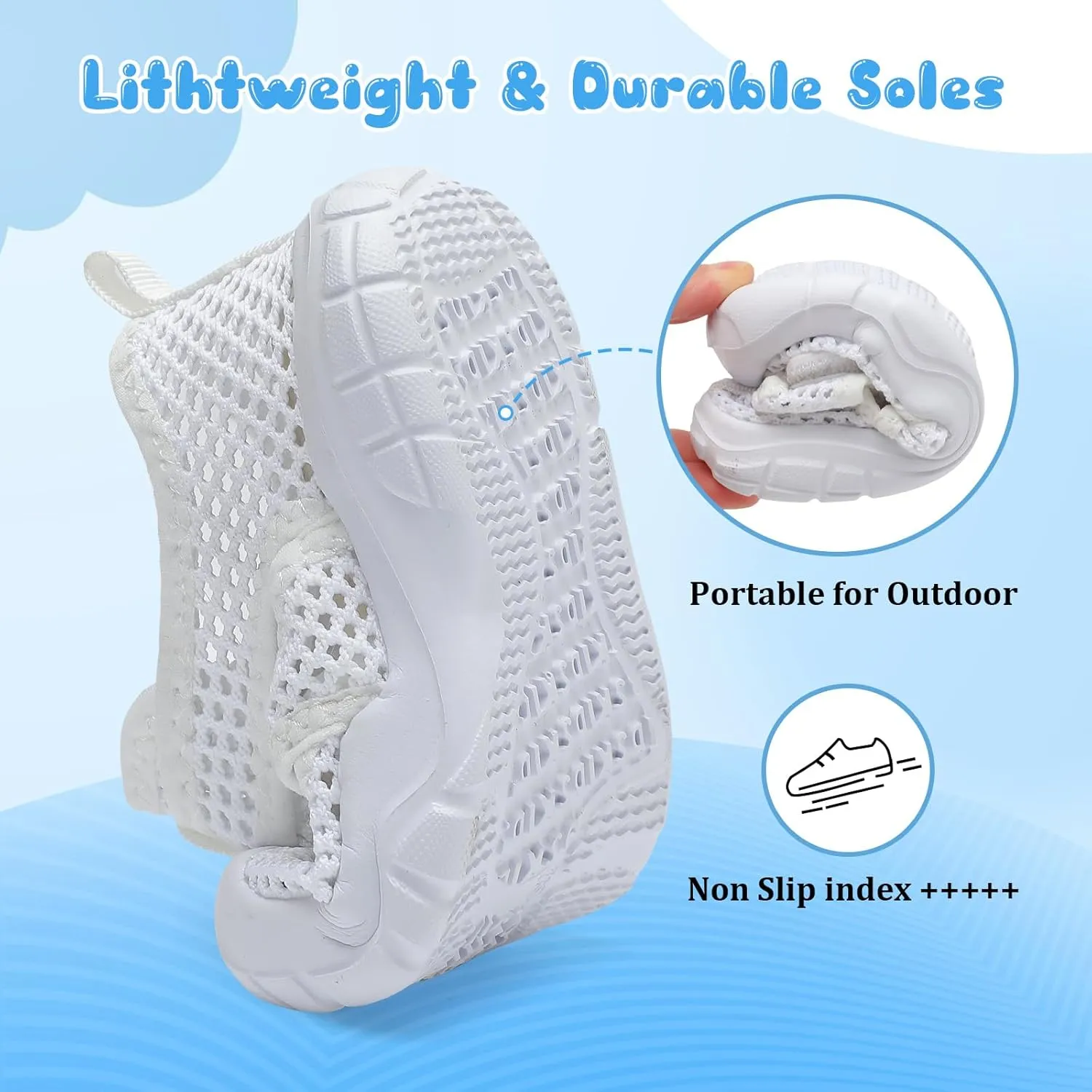 Centipede Demon Toddler Sandals for Boys Girls Qucik Dry Kids Water Sandals Outdoor Breathable Aqua Shoes Lightweight Summer Barefoot Shoes for Swim Pool Beach