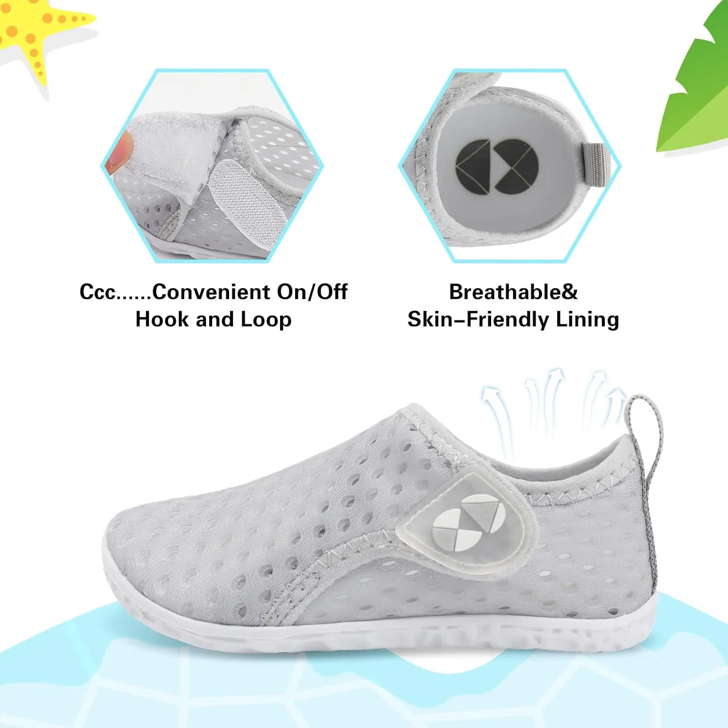 Centipede Demon Toddler Water Shoes for Girls Boys Kids Barefoot Swim Beach Aqua Socks Summer Sandals Breathable Quick Dry for Outdoor Water Sports Pool River