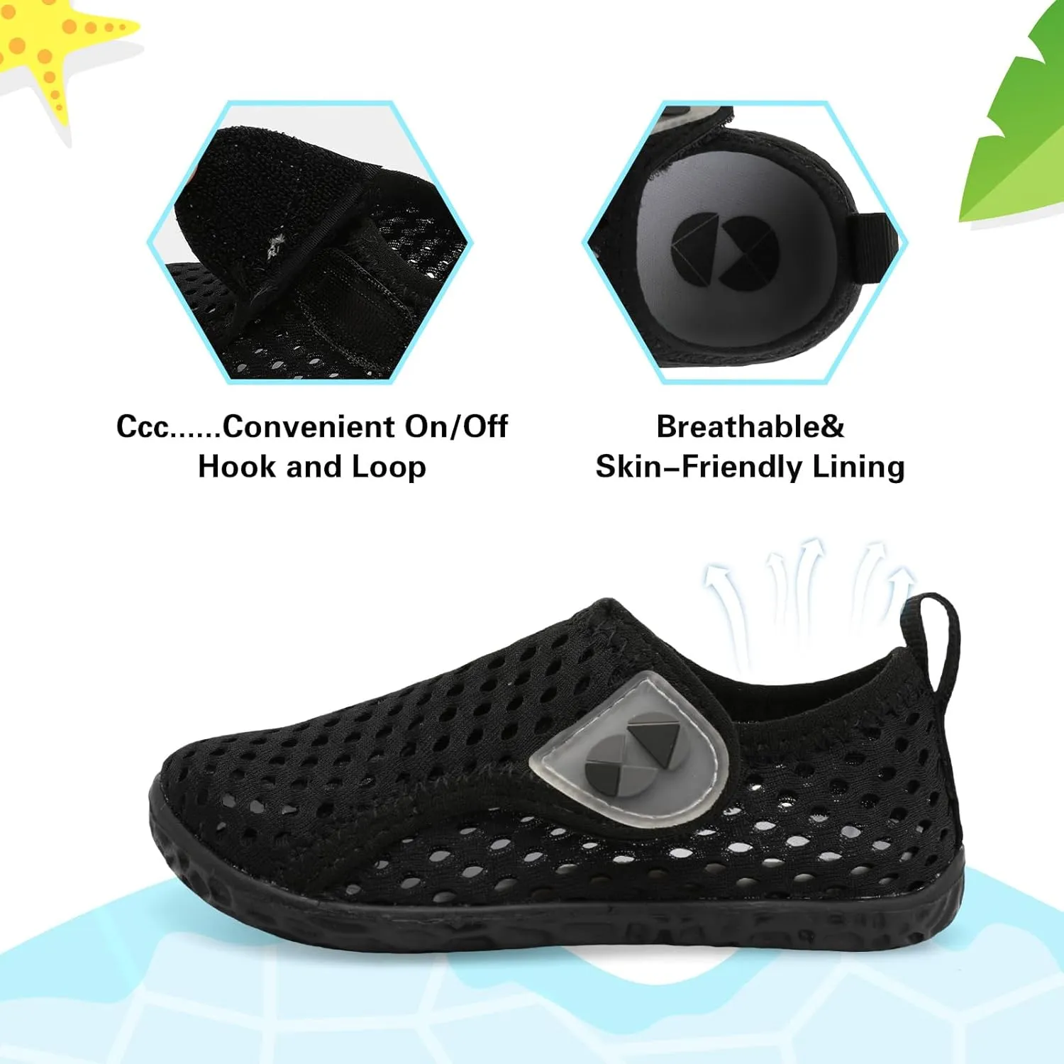 Centipede Demon Toddler Water Shoes for Girls Boys Kids Barefoot Swim Beach Aqua Socks Summer Sandals Breathable Quick Dry for Outdoor Water Sports Pool River