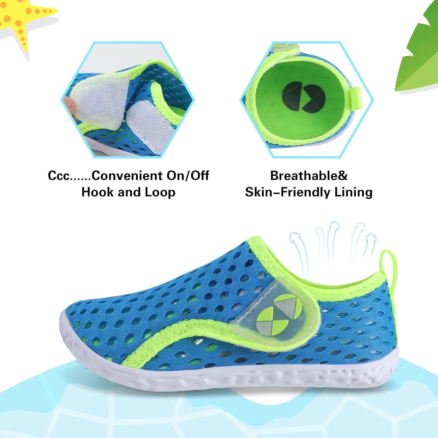 Centipede Demon Toddler Water Shoes for Girls Boys Kids Barefoot Swim Beach Aqua Socks Summer Sandals Breathable Quick Dry for Outdoor Water Sports Pool River