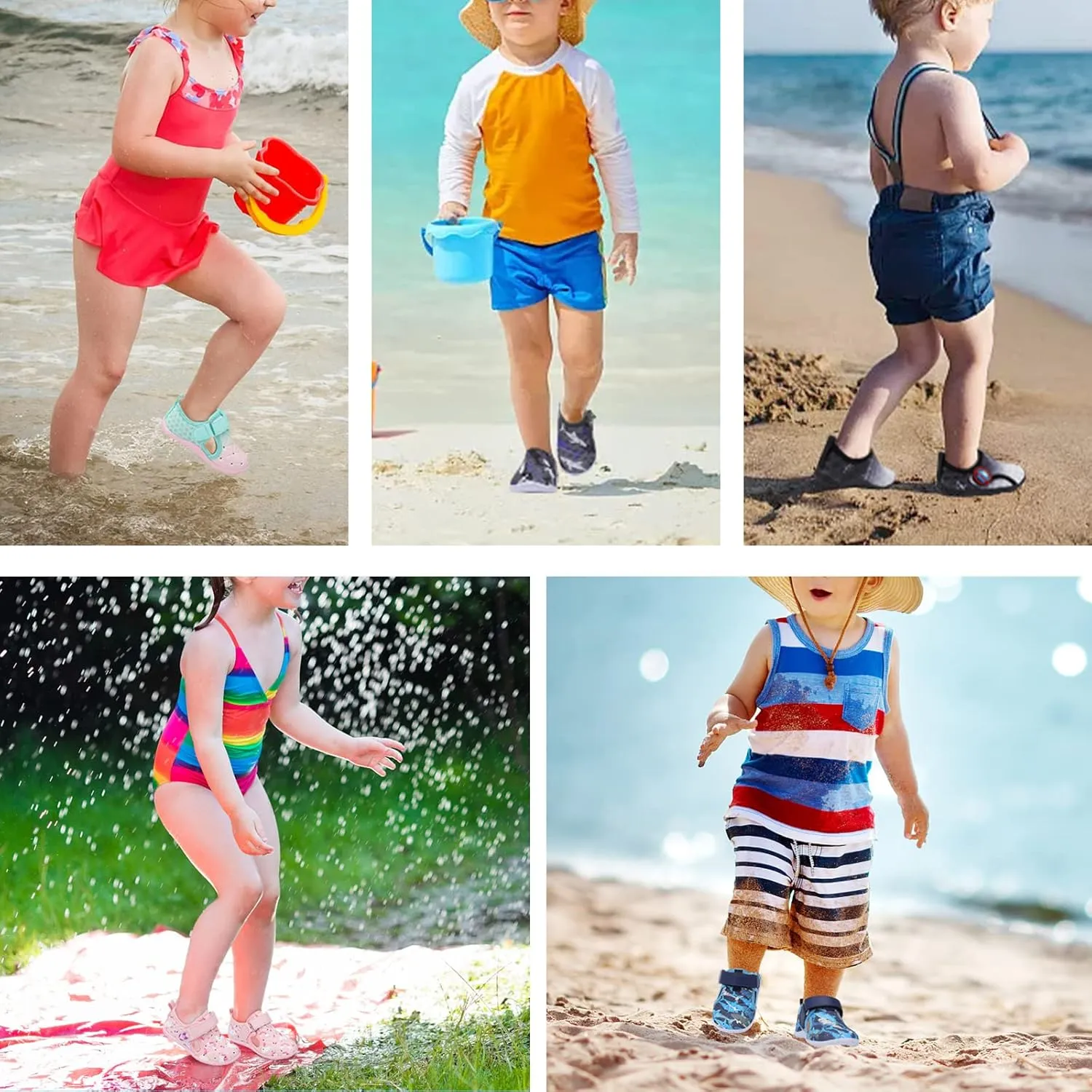 Centipede Demon Toddler Water Shoes for Girls Boys Kids Barefoot Swim Beach Aqua Socks Summer Sandals Breathable Quick Dry for Outdoor Water Sports Pool River