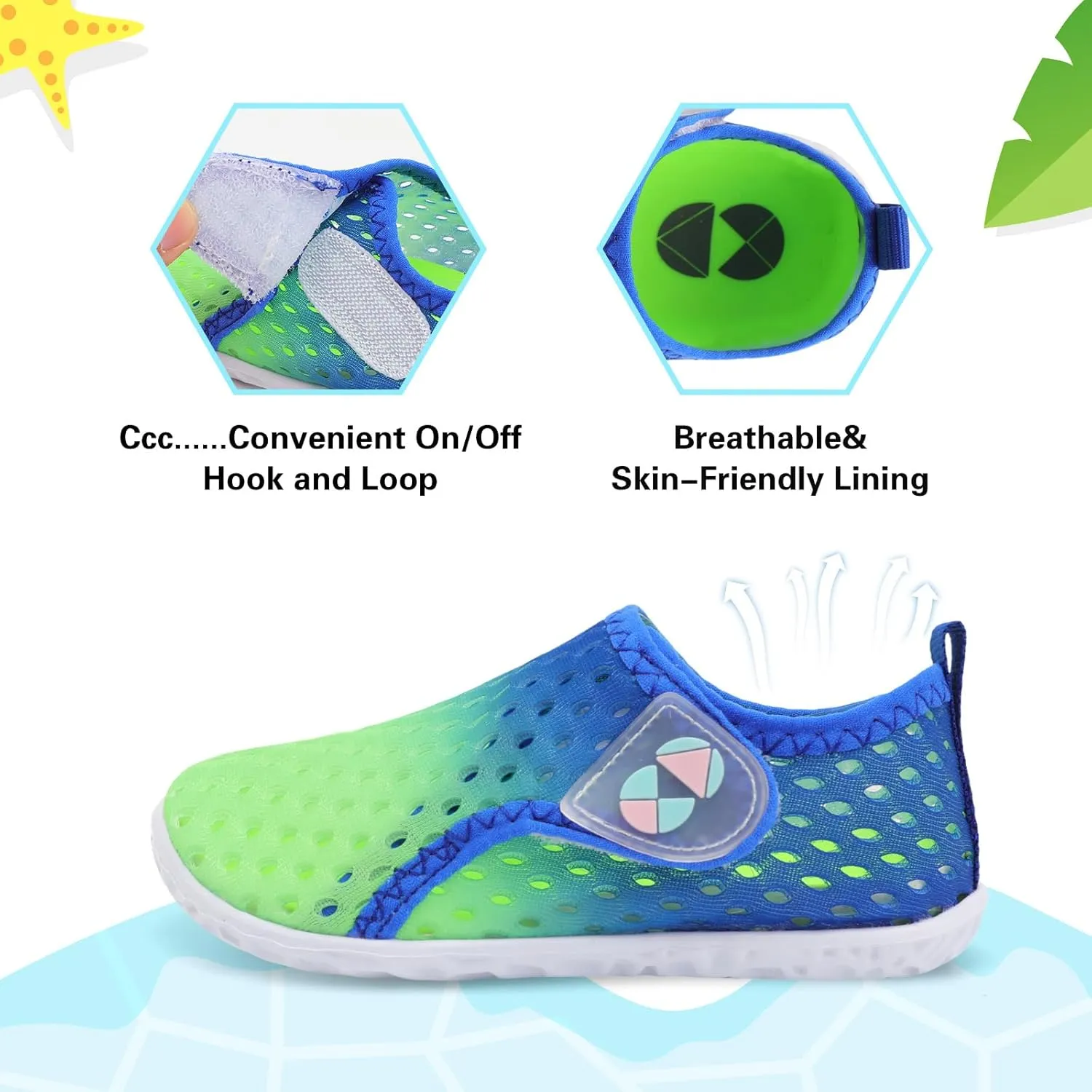 Centipede Demon Toddler Water Shoes for Girls Boys Kids Barefoot Swim Beach Aqua Socks Summer Sandals Breathable Quick Dry for Outdoor Water Sports Pool River