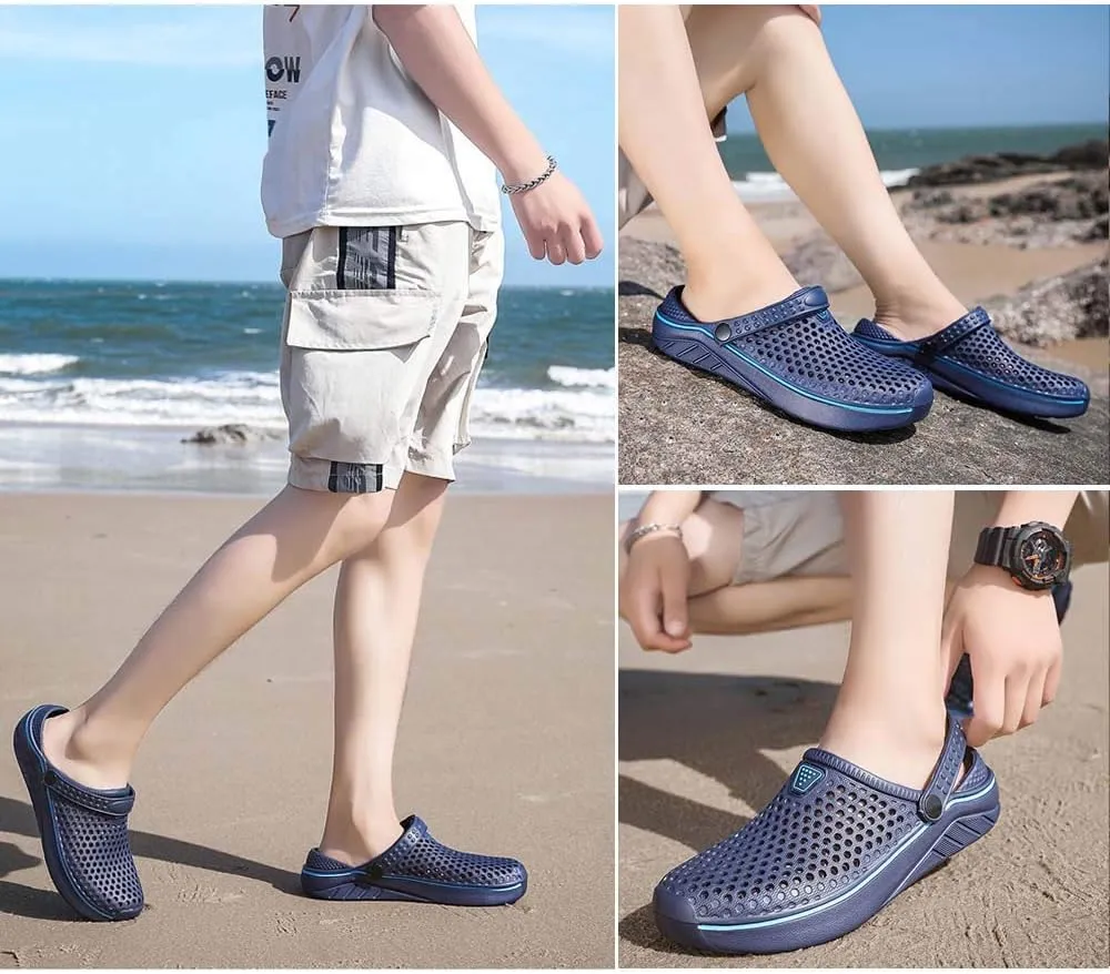CERYTHRINA Men's Slippers Womens Lightweight Breathable Water Shoes Garden Clogs Sandals Unisex