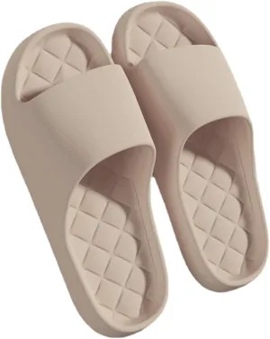 Checkered Home Slippers Slides for Women Men Indoor Bathroom Slippers Thickened Sole Shower Slippers Non-Slip Soft Sole House Shoes Outdoors Beach Slippers Summer Sandals