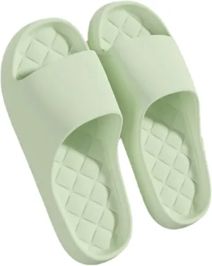 Checkered Home Slippers Slides for Women Men Indoor Bathroom Slippers Thickened Sole Shower Slippers Non-Slip Soft Sole House Shoes Outdoors Beach Slippers Summer Sandals