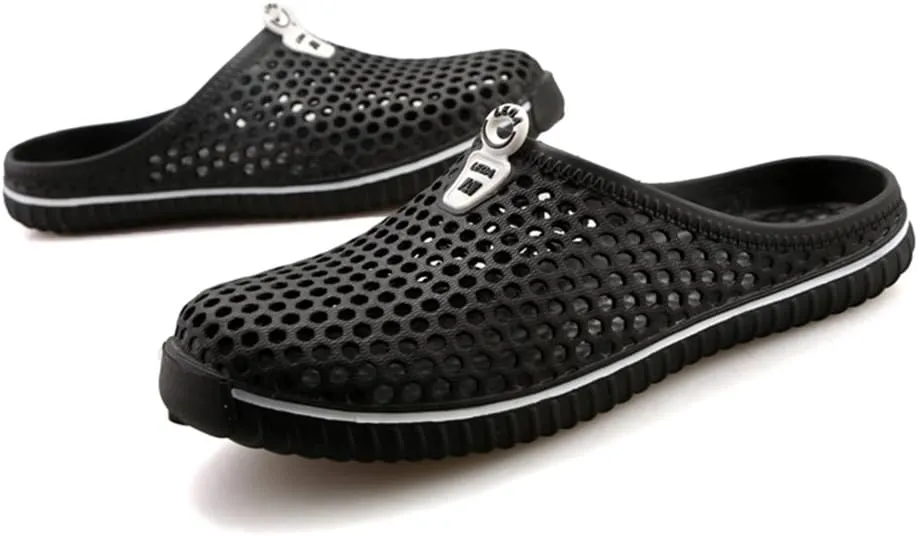 clapzovr Unisex Garden Clogs Slippers Water Sandals Shower Beach Shoes Leightweight Men